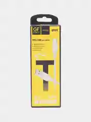 Белый кабель USB на Type-C "GFPower 01T", 1 метр, 2.4A, ПВХ, Android