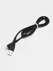 Черный кабель USB на Type-C "GFPower 19T", 1 метр, 2.4 A, силиконовый