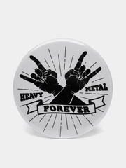 Значок "Heavy metal forever" из серии "Рок", 56 мм