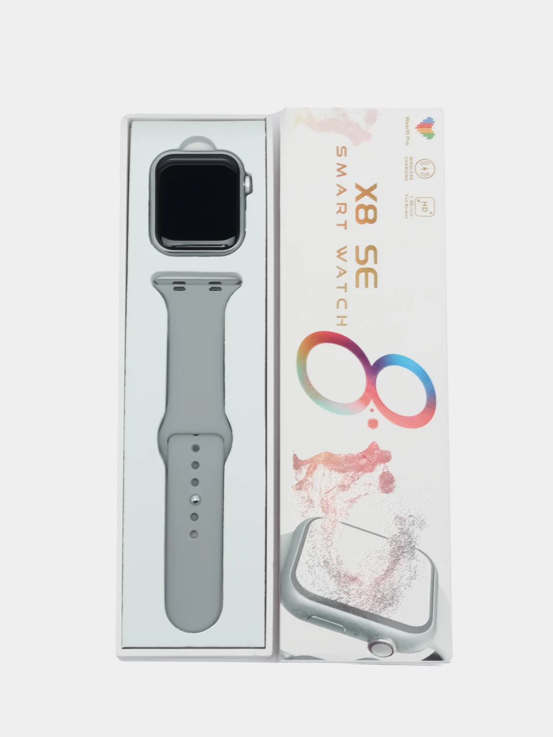 Серый умные смарт часы Smart watch X8 SE, 45 мм