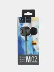 Черный наушники с микрофоном GFPower M02, проводные