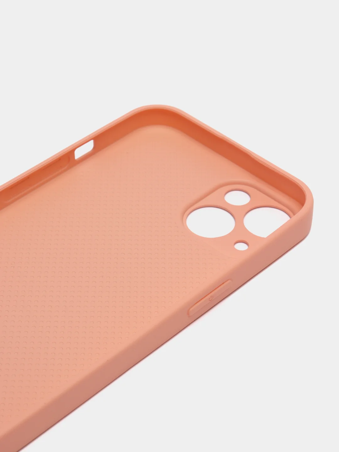 Коралловый меланж чехол для iPhone (Айфон) 13 со стеклянной панелью