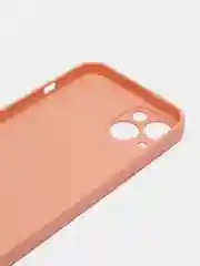 Коралловый меланж чехол для iPhone (Айфон) 13 со стеклянной панелью