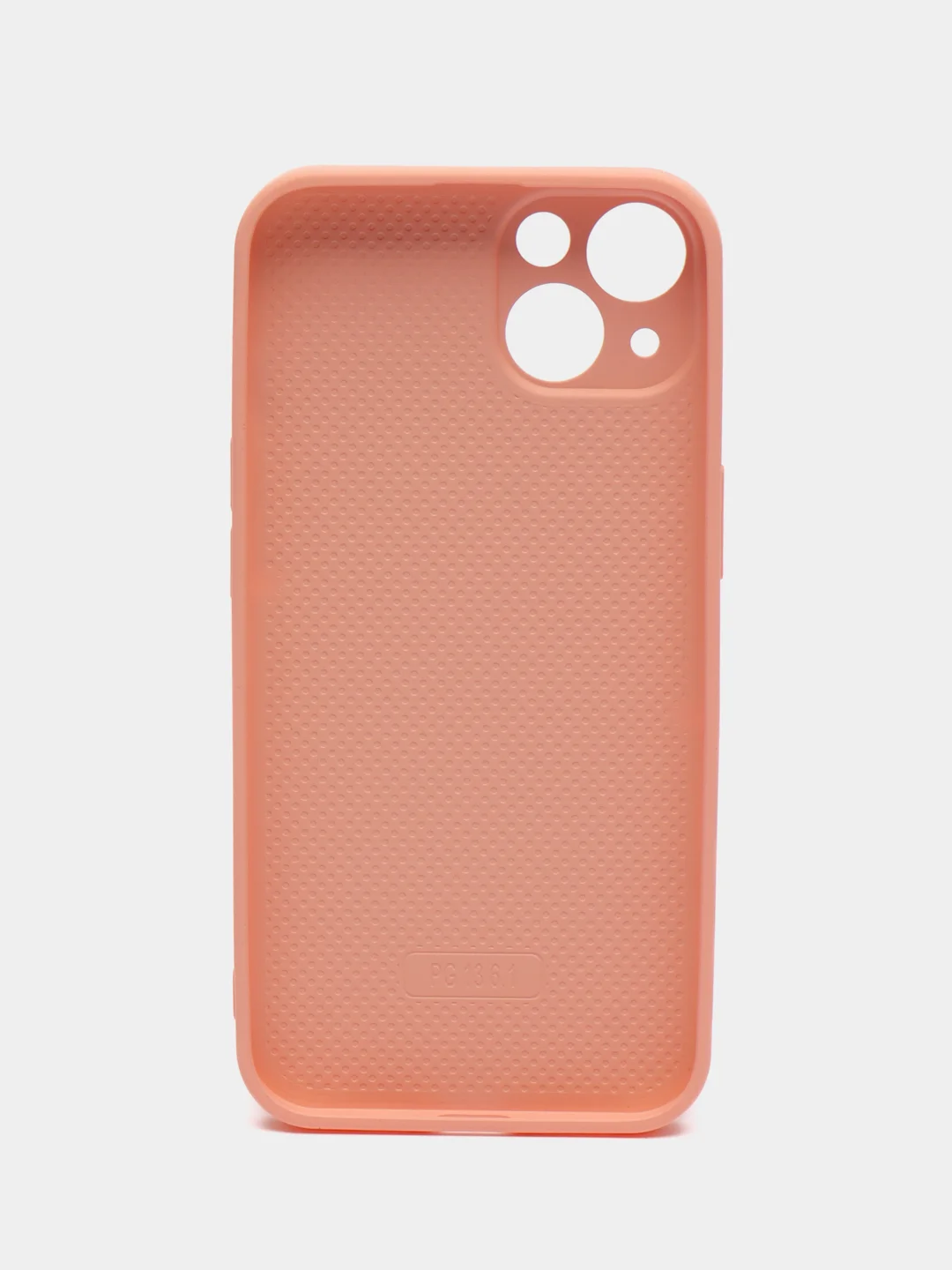 Коралловый меланж чехол для iPhone (Айфон) 13 со стеклянной панелью