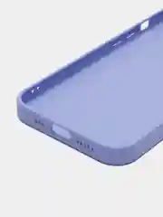Голубой чехол для iPhone (Айфон) 13 со стеклянной панелью