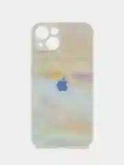 Лавандовый чехол для iPhone (Айфон) 13 со стеклянной панелью