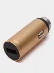 Золотой автомобильное зарядное устройство с быстрой зарядкой QC 3.0