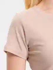 Бежевый футболка женская, хлопок