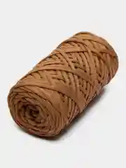 Бежевый меланж шнур Caramel (Карамель), плоский, полиэфирный, 5 мм