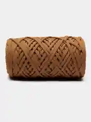 Бежевый меланж шнур Caramel (Карамель), плоский, полиэфирный, 5 мм