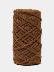 Бежевый меланж шнур Caramel (Карамель), плоский, полиэфирный, 5 мм
