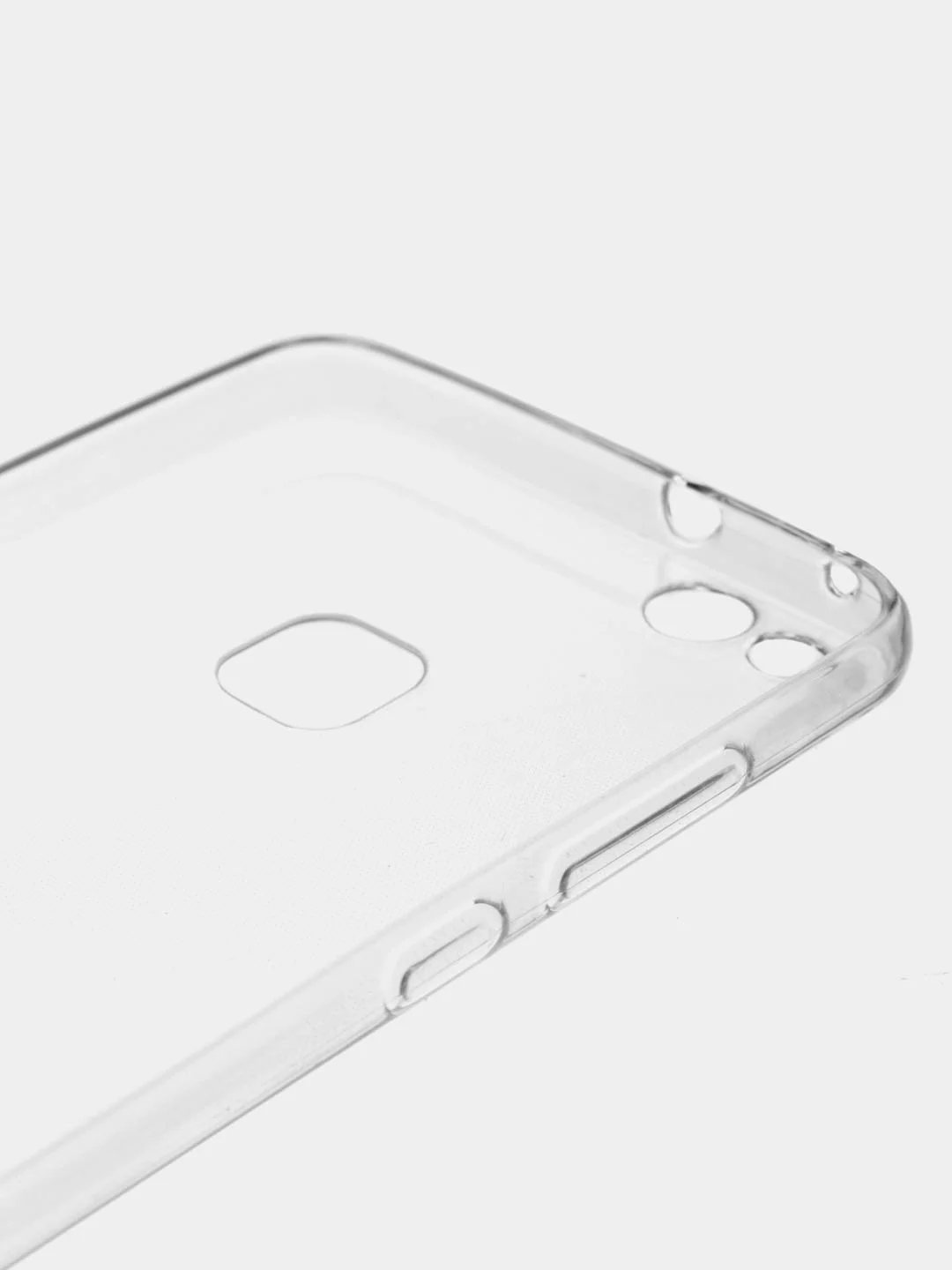 Белый силиконовый чехол на Huawei P10 Lite