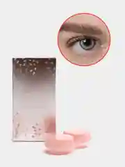 Серый меланж цветные контактные линзы Crazy, контейнер в комплекте, без диоптрий, 2 штуки