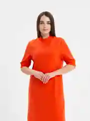 Коралловый платье женское, макси, платье с боковым разрезом, спортивный стиль