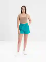 Мятный шорты женские