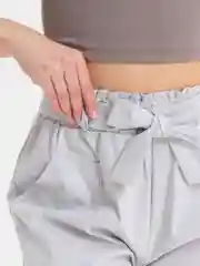 Серый металлик шорты женские