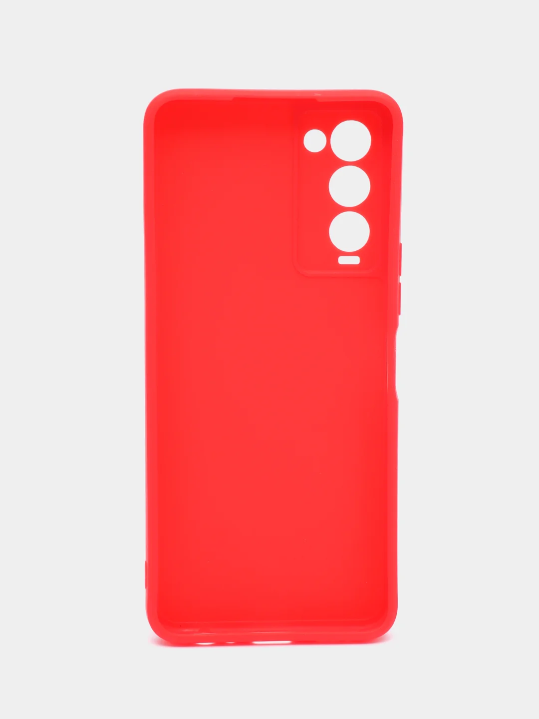 Красный чехол силиконовый для Tecno Camon 18 / Camon 18P (Техно Камон 18 / Камон 18П)