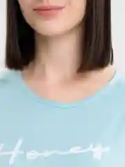 Салатовый пижама женская, футболка с шортами