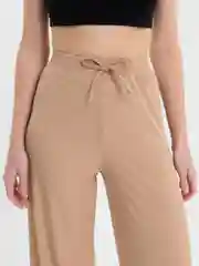 Бежевый брюки кюлоты женские, лапша