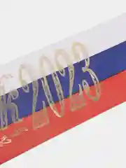 Лента "Выпускник", триколор с годом и колокольчик, набор