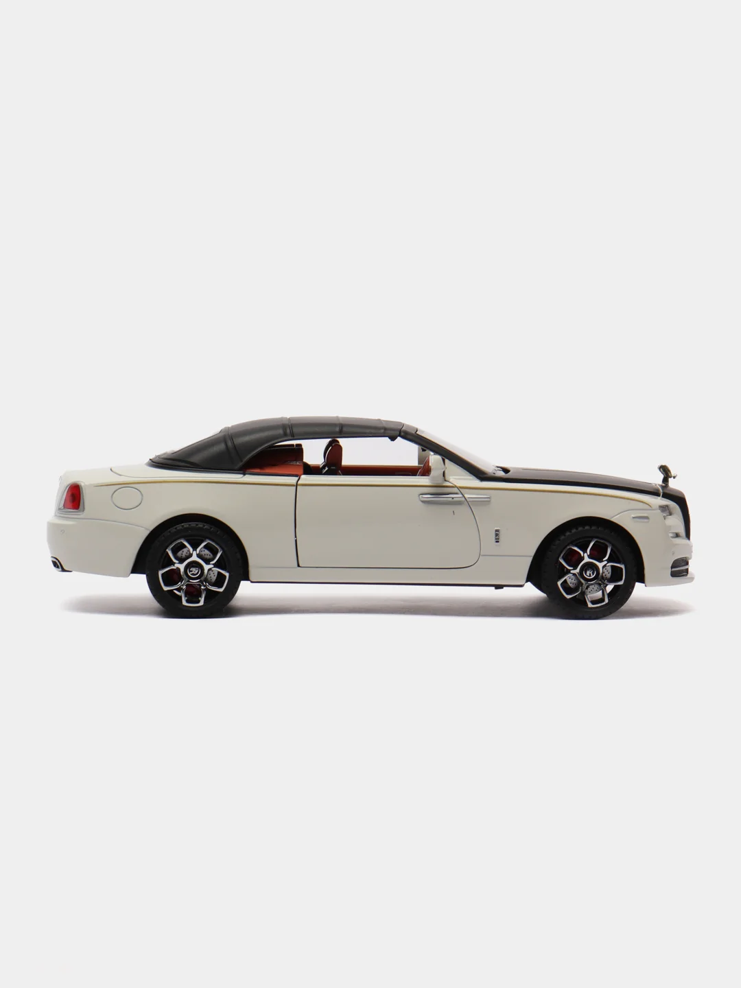 Белый металлическая модель Rolls-Royce Dawn, со светом и звуком