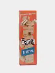 Падающая башня "Время игры", 20,5 х 6,3 см, 54 бруска, брусок 6,3 х 1,1 х 2,1 см