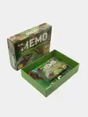 Настольная игра "Мемо. Удивительные животные", 50 карточек, познавательная брошюра