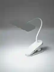 Белый led лампа настольная светодиодная, светильник на прищепке и гибкой ножке, 3 режима яркости