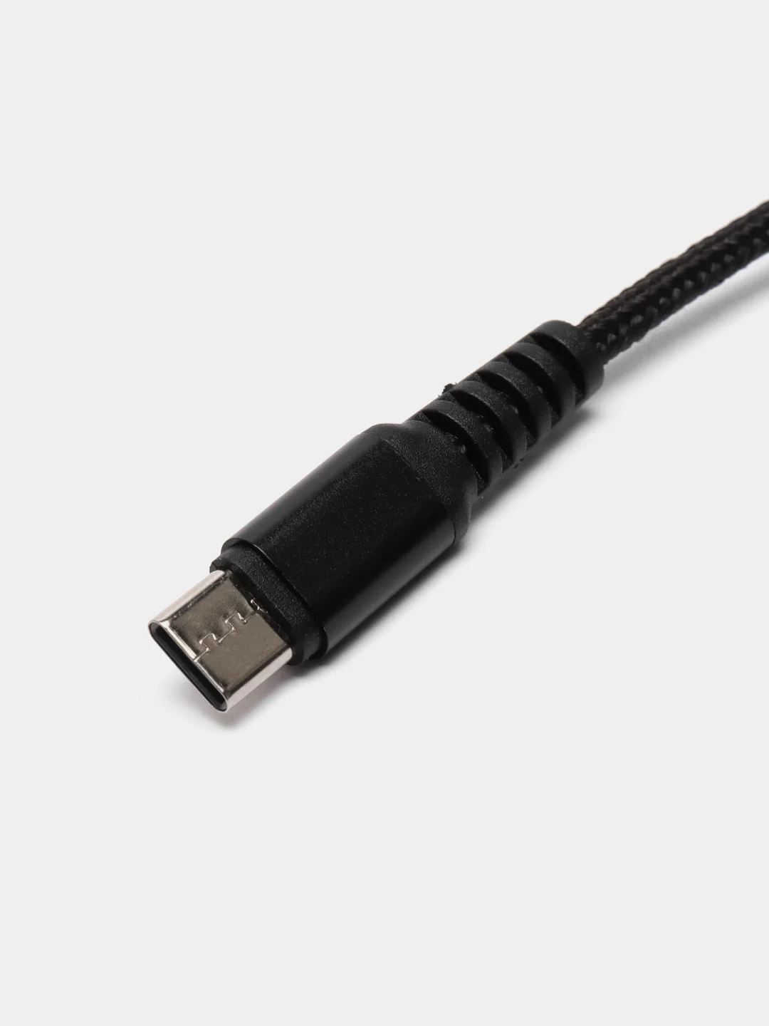 Черный кабель USB на Type-C "GFPower 02T", 1 метр, 2.4A, нейлон, Android