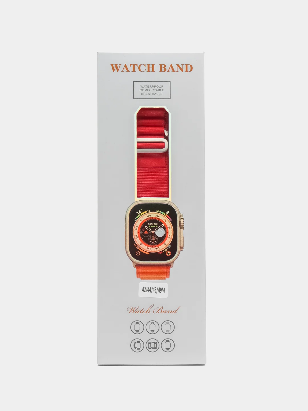 Фуксия ремешок для Apple Watch Ultra 42/44/45/49 мм, для серии 4/5/6/7/8/9/SE/SE 2022
