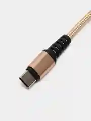Золотой кабель USB на Type-C "GFPower 02T", 1 метр, 2.4A, нейлон, Android