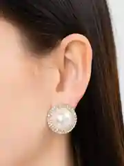Бордовый сережки гвоздики