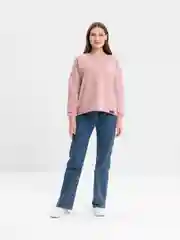 Розовый свитшот женский, оверсайз