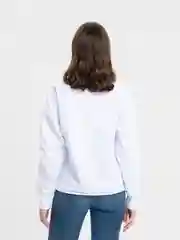 Белый свитшот женский, оверсайз