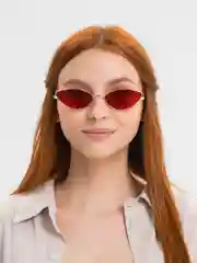 Красный очки солнцезащитные, женские
