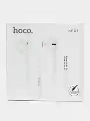 Белый наушники Hoco M101, с микрофоном