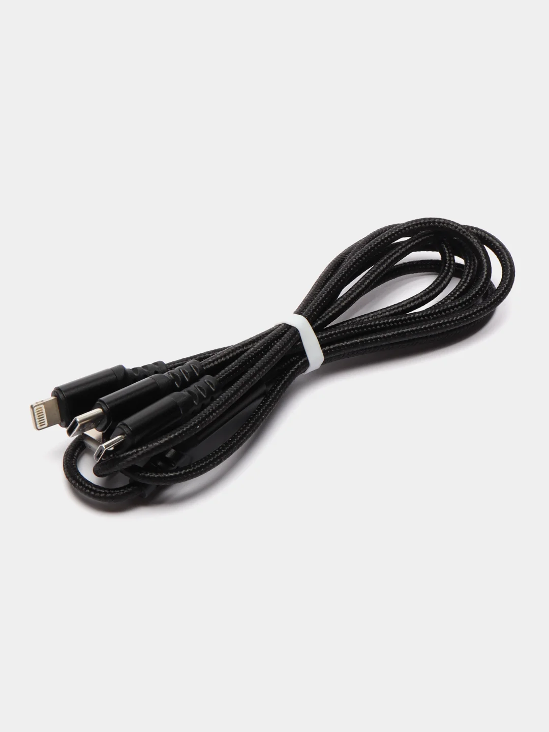 Кабель Hoco X76 USB to Type-С+Lightning+microUSB, 3 в 1