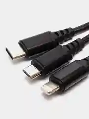 Кабель Hoco X76 USB to Type-С+Lightning+microUSB, 3 в 1