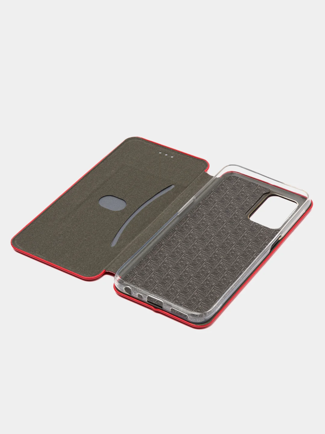 Красный чехол-книжка для Realme 8 5G (Реалми 8 5G), из экокожи