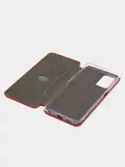 Красный чехол-книжка для Realme 8 5G (Реалми 8 5G), из экокожи