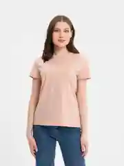 Бежевый футболка женская, базовая, хлопок
