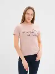 Пудровый футболка женская с печатью "Its LeviOsa, not LeviosA", по мотивам Гарри Поттера