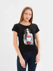 Угольный футболка женская, хлопок