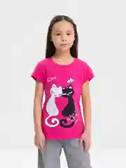 Фуксия футболка для девочки, 8-12 лет