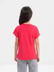 Вишнёвый футболка для девочки, 8-12 лет