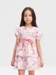 Розовый платье детское