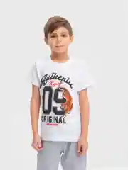 Футболка с принтом для мальчика, хлопок, 8-12 лет
