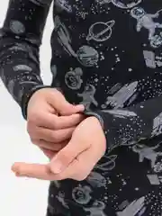 Черный термобелье для мальчиков, детское