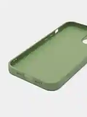 Небесно-голубой чехол для iPhone (Айфон) 13 со стеклянной панелью