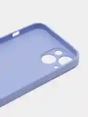 Синий чехол для iPhone (Айфон) 13 со стеклянной панелью